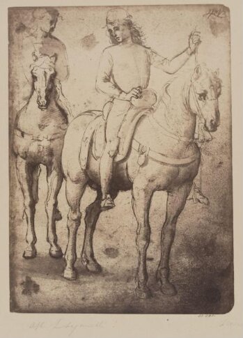 Two men on horseback