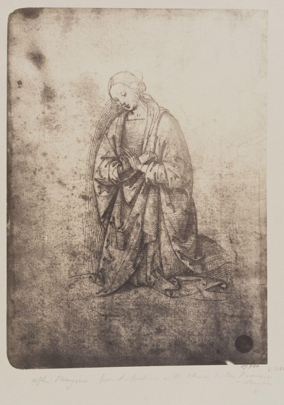 Fratelli Alinari, Study for the Virgin adoring the Infant Saviour