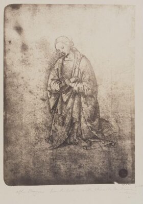 Study for the Virgin adoring the Infant Saviour