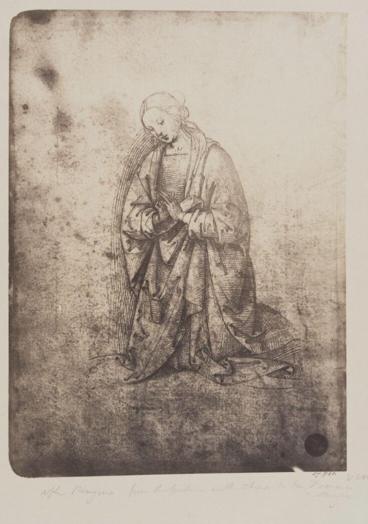 Study for the Virgin adoring the Infant Saviour image