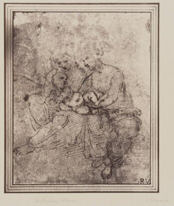 Studies for the Virgin and child with Saint Anne