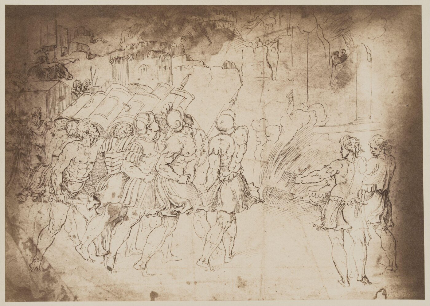 Fratelli Alinari, Study for the fall of Jericho for the fresco in the loggia of the Vatican