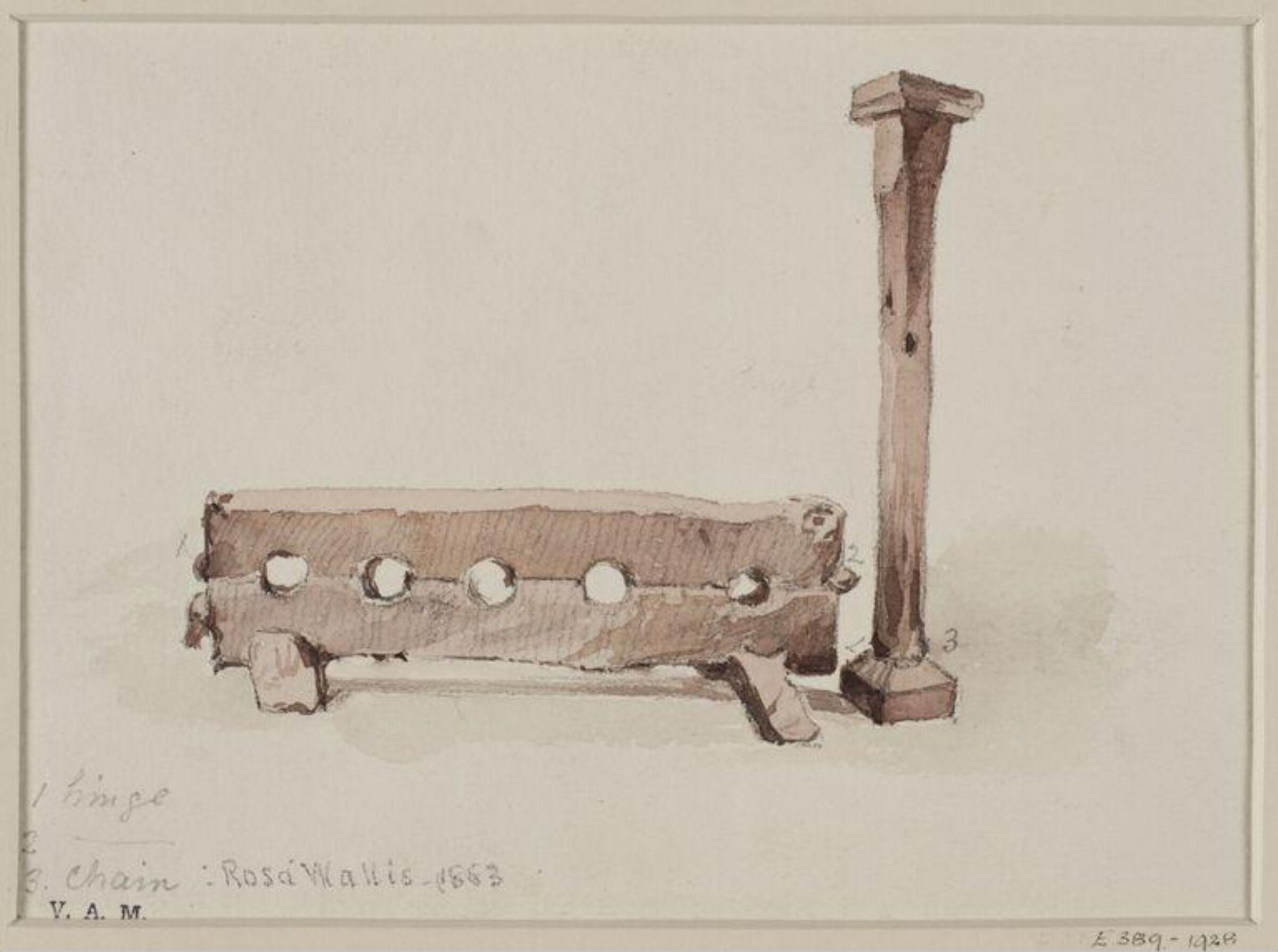 Drawing, Rosa Wallis, 1883