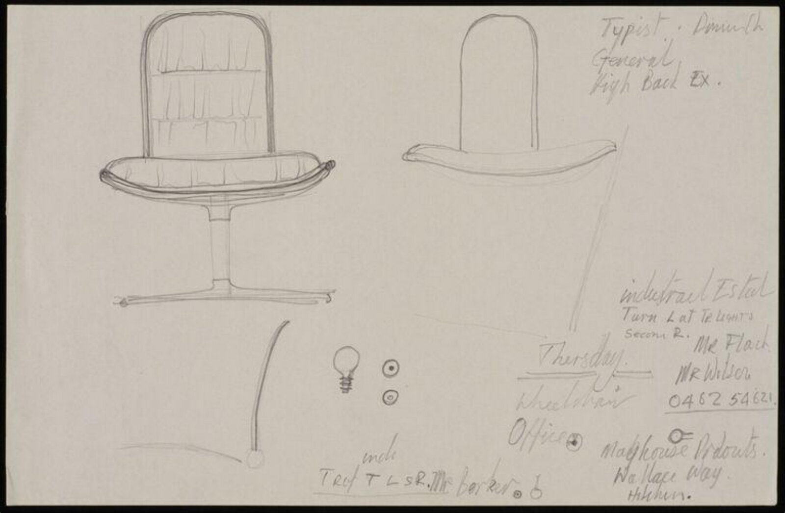 Prototypes for Hille International, Fred Scott, 1976-1980