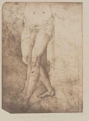 Portion of the figure of St. Sebastian, after Perugino