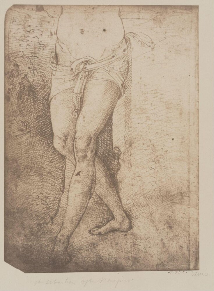 Portion of the figure of St. Sebastian, after Perugino image
