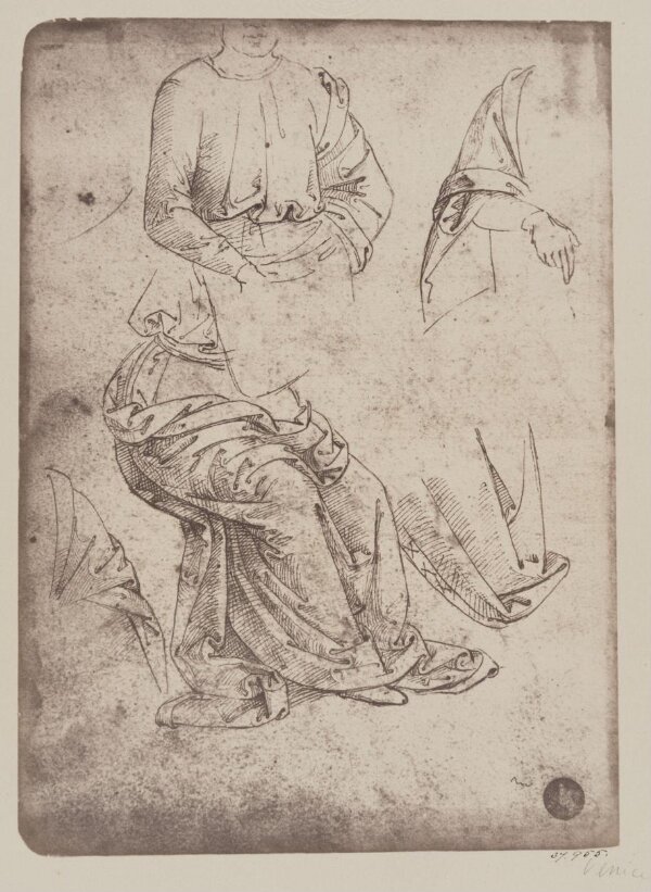 Studies of drapery | V&A Explore The Collections