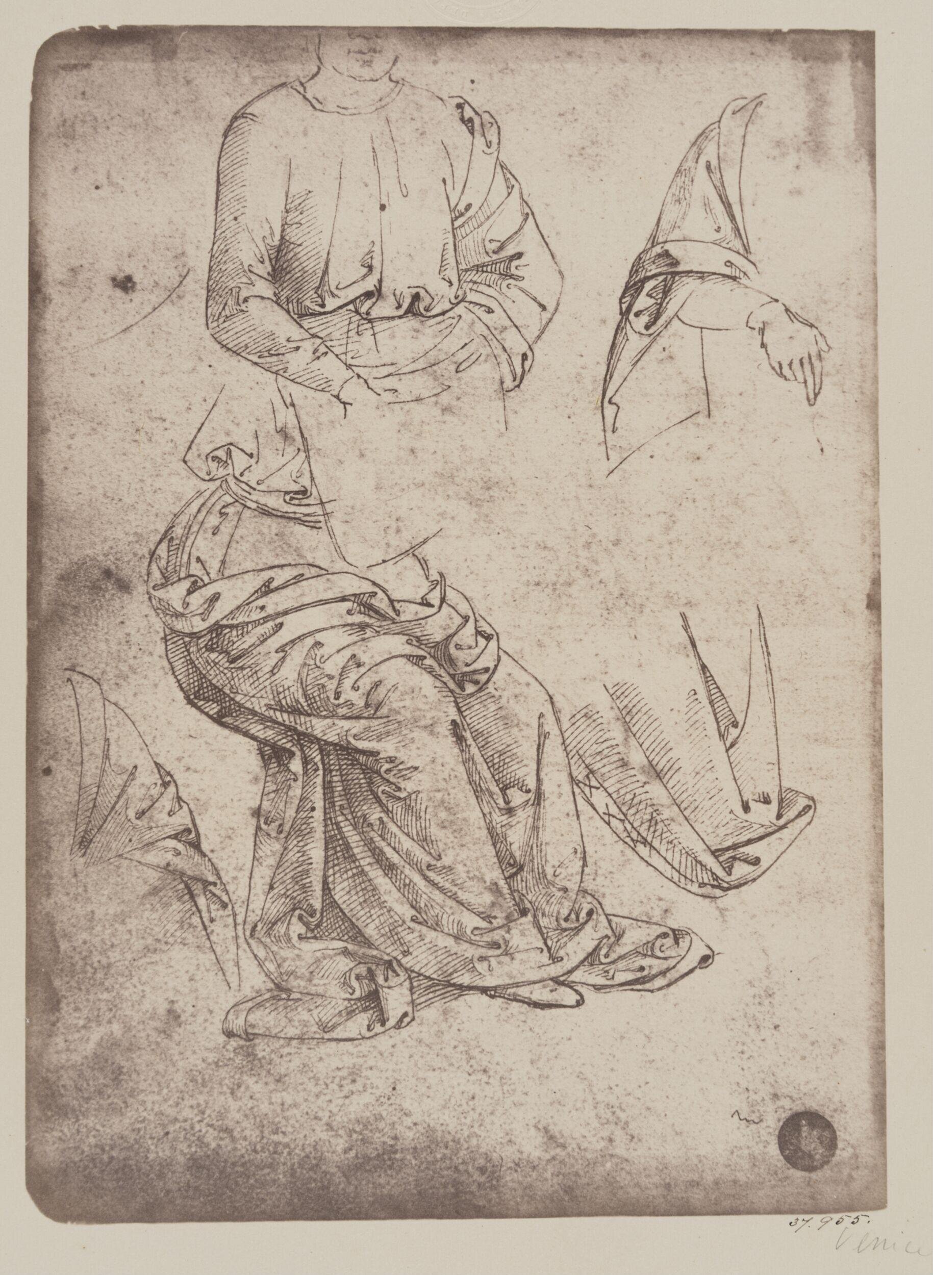 Studies of drapery