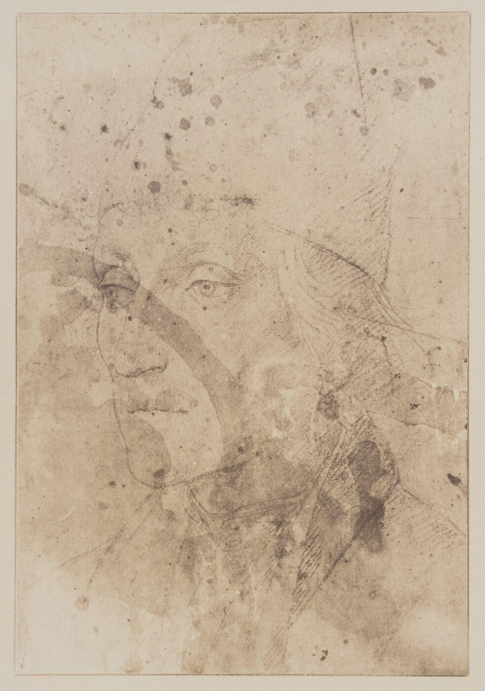 Fratelli Alinari, Portrait of a man in chalk