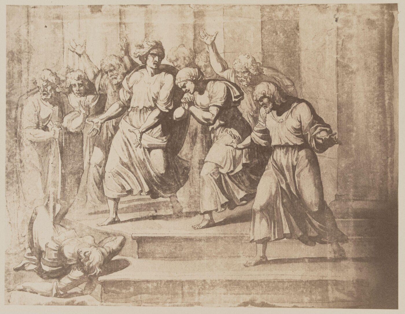 Fratelli Alinari, Death of the wife of Ananius in the temple