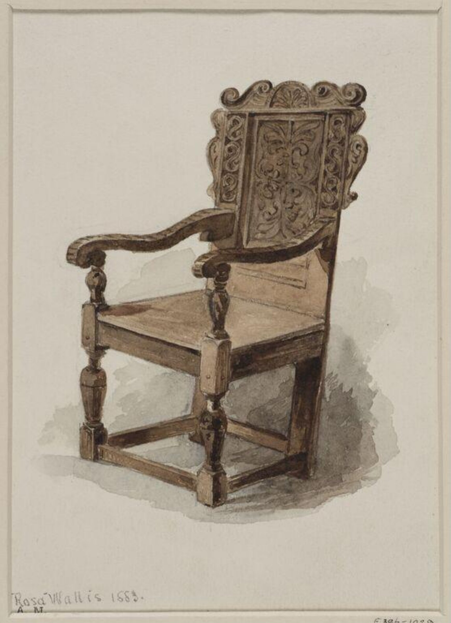 Drawing, Rosa Wallis, 1883
