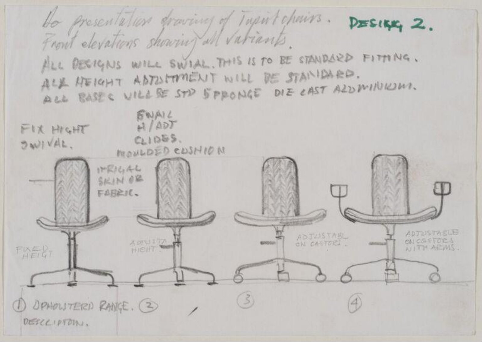 Prototypes for Hille International, Fred Scott, 1976-1980