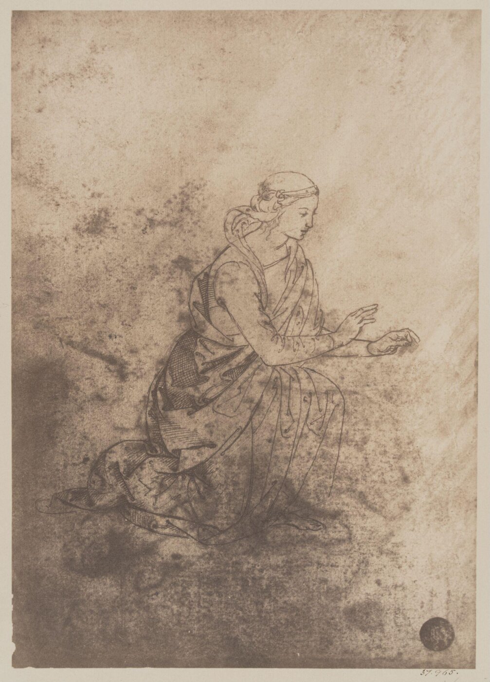 Fratelli Alinari, Study of a woman kneeling
