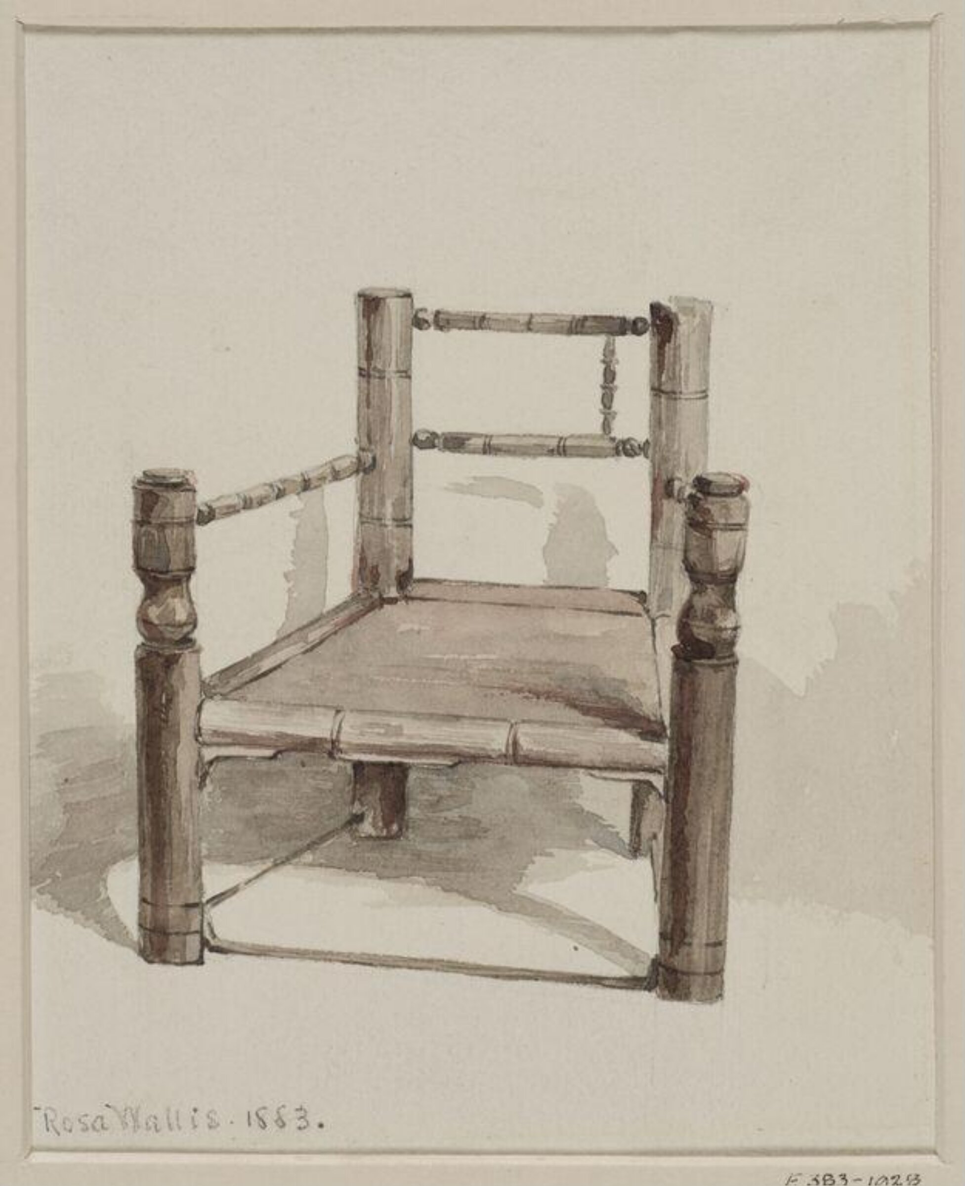 Drawing, Rosa Wallis, 1883