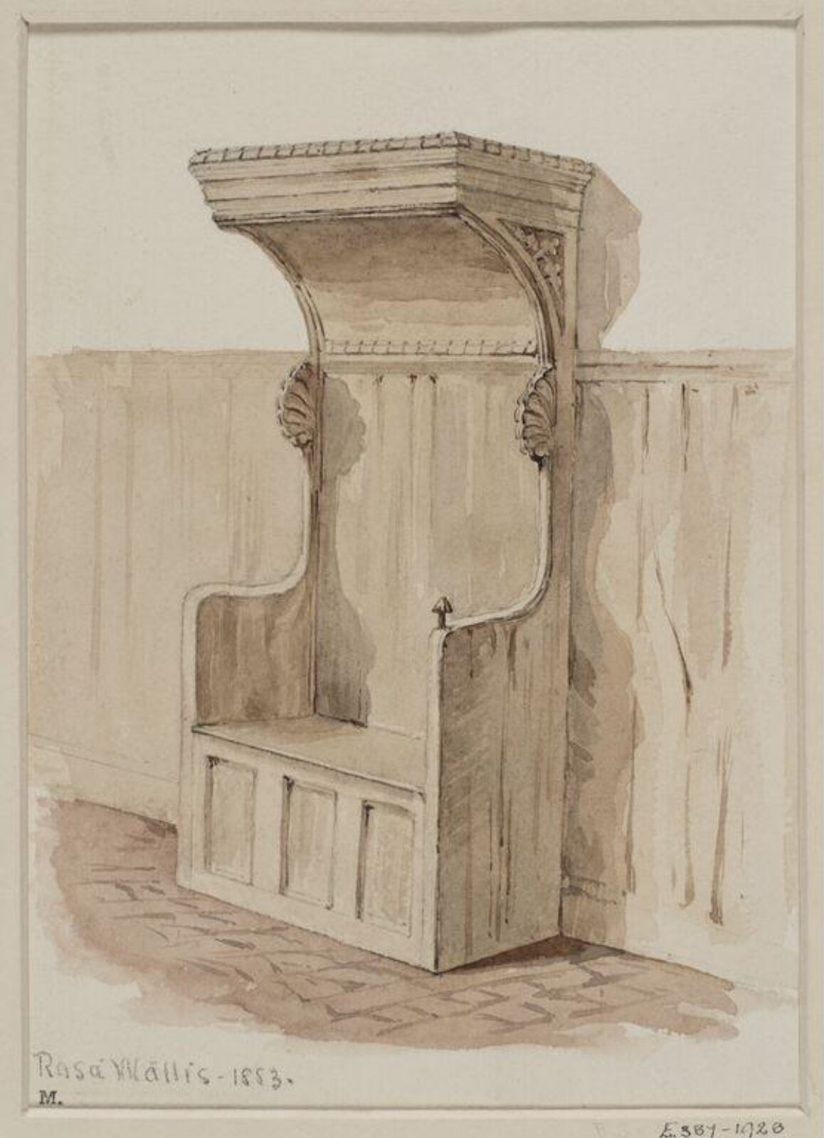Drawing, Rosa Wallis, 1883