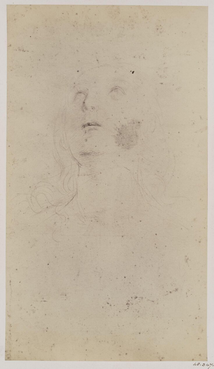 Study of an angel for the painting of the Coronation of the Virgin top image