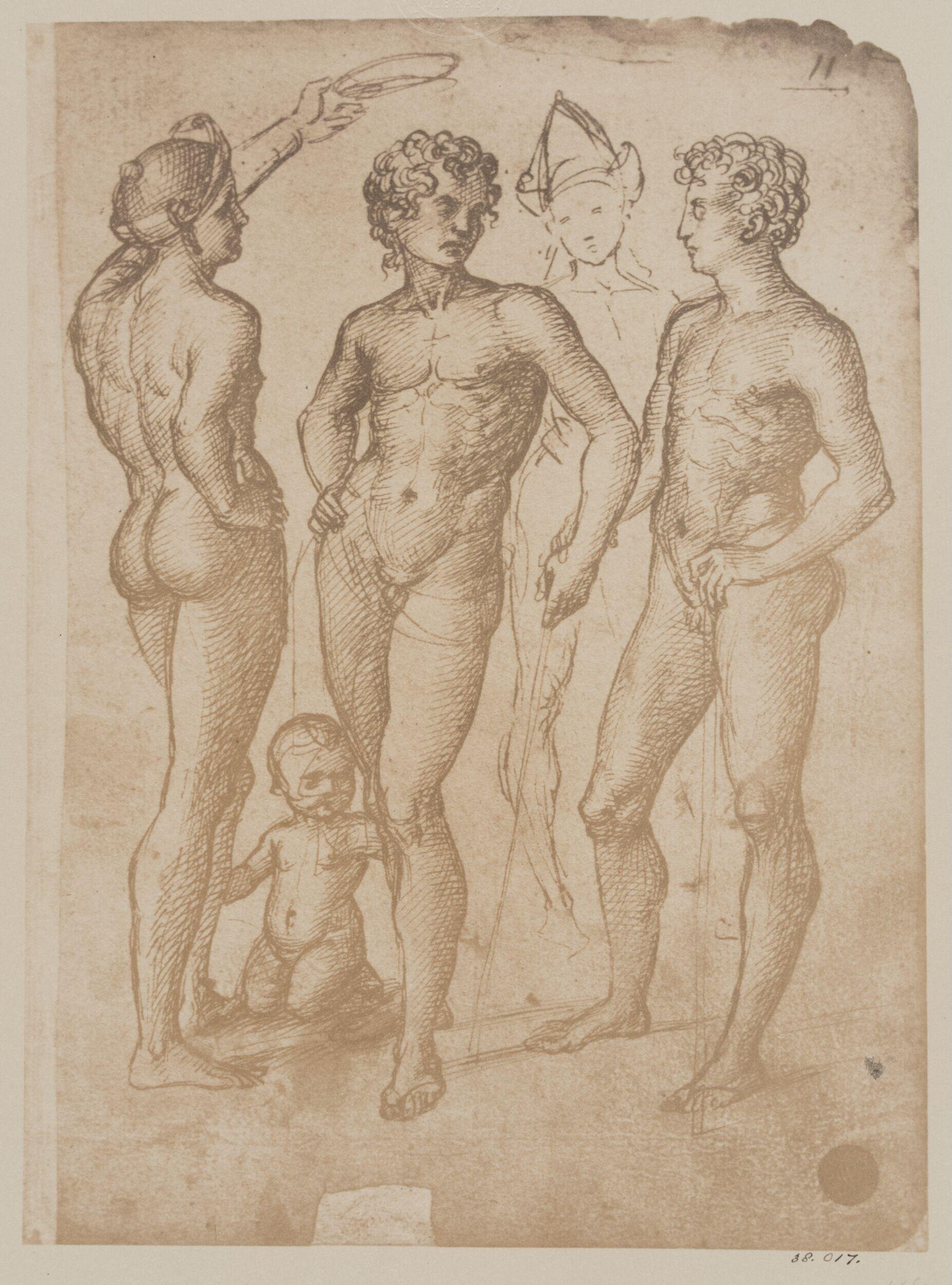 Studies of nude figures