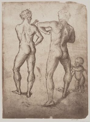 Studies of nude figures