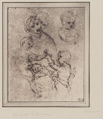 Studies for the Virgin and child with infant Saint John