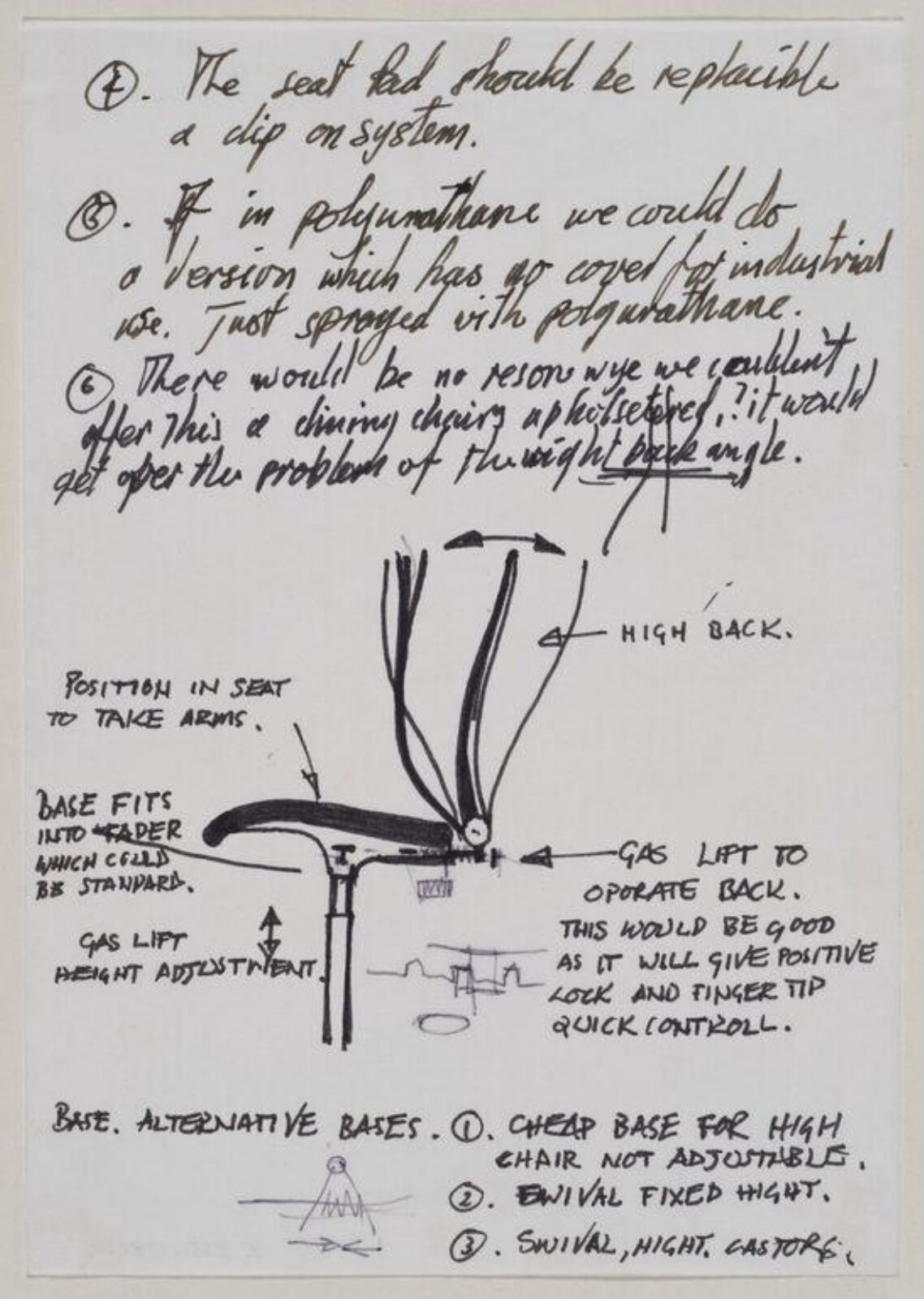 Prototypes for Hille International, Fred Scott, 1976-1980