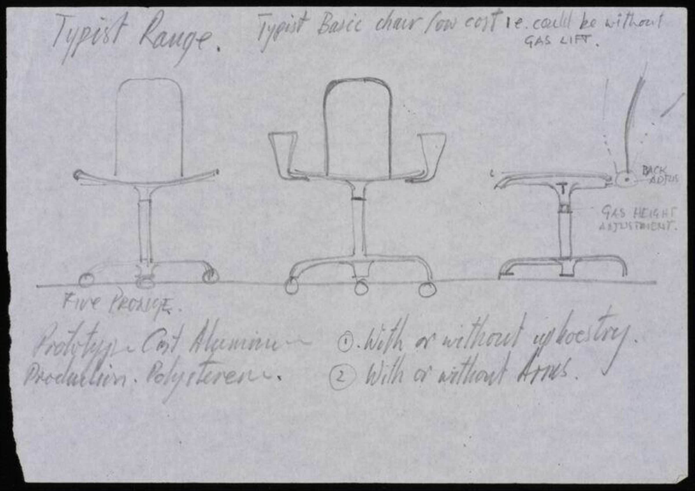 Prototypes for Hille International, Fred Scott, 1976-1980