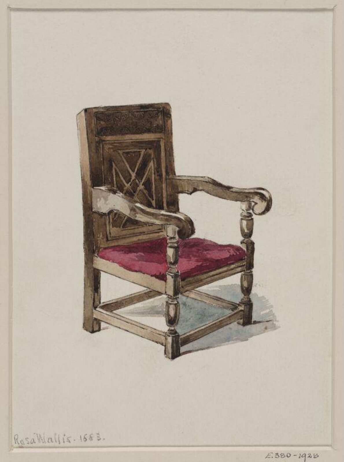 Drawing, Rosa Wallis, 1883