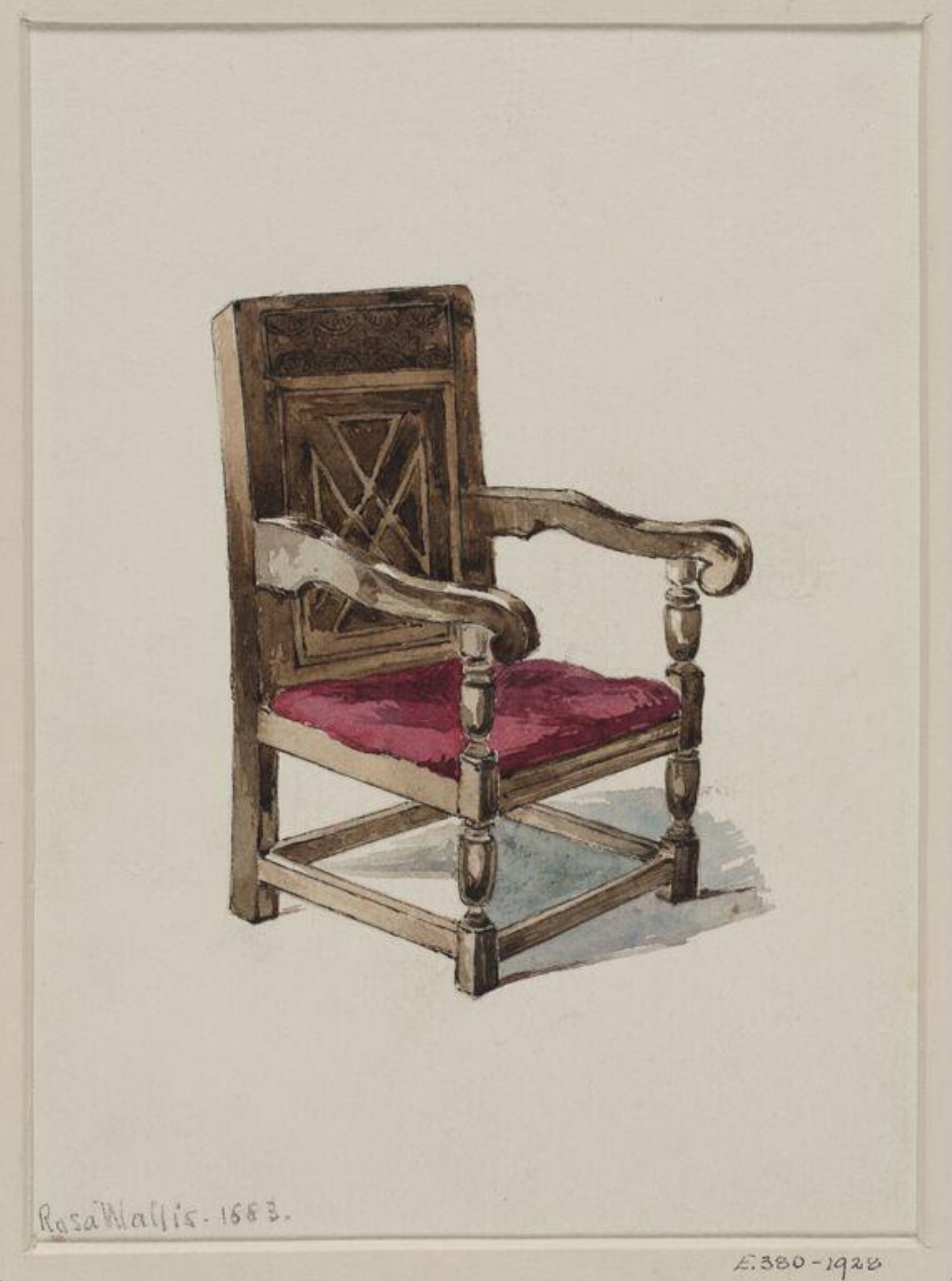 Drawing, Rosa Wallis, 1883