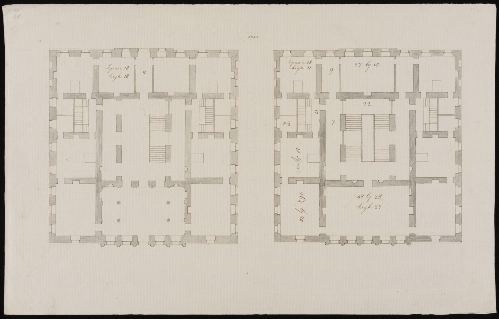 Drawing, William Chambers, c. 18th century