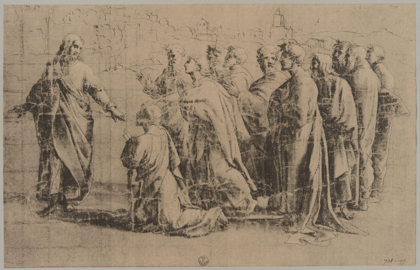 Fratelli Alinari, Study for the cartoon 'Christ's charge to St. Peter