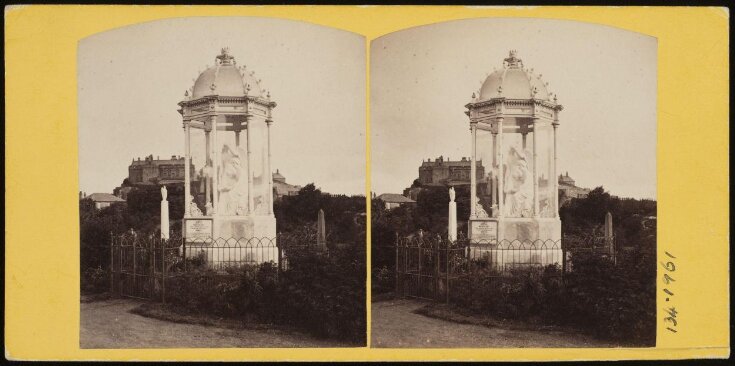 Stereoscopic photograph of the monument of Margaret Wilson, the Wigton Martyr top image