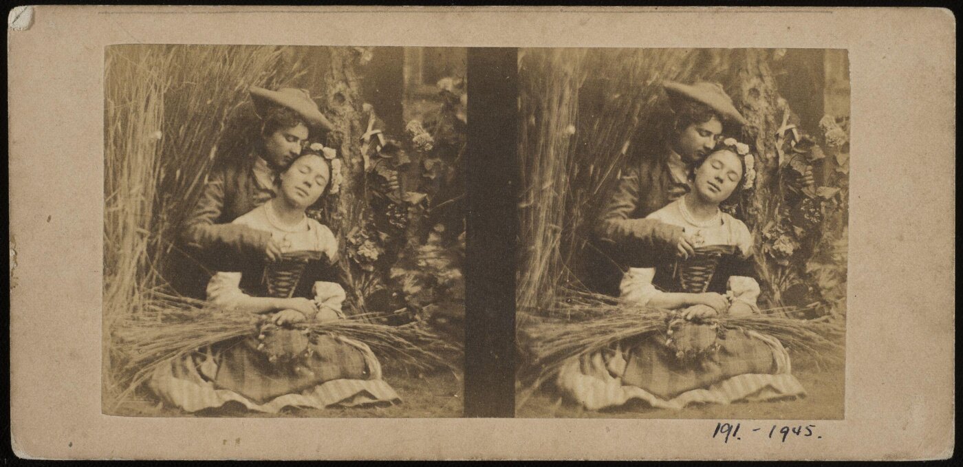 Unknown, Lovers in a corn field