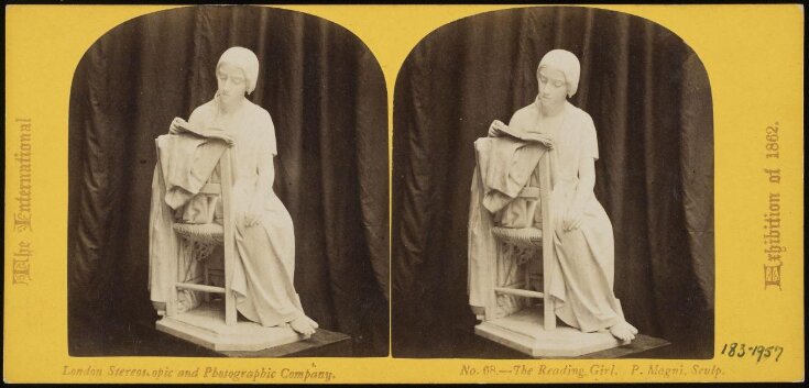 'The Reading Girl', a statue by Pietro Magni at Crystal Palace top image