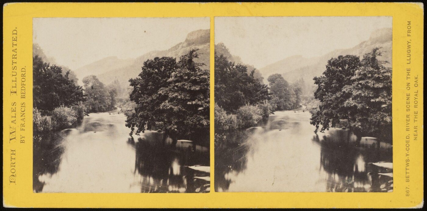 Francis Bedford, Bettws-y-Coed, River Scene on the Llugwy, from near the Royal oak