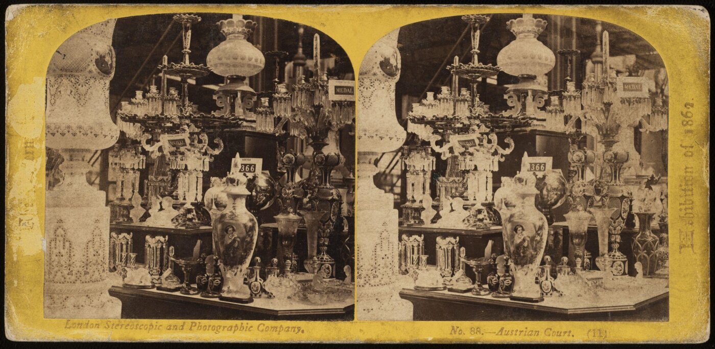 Unknown, Glassware in the Austrian Court at the 1862 Great Exhibition