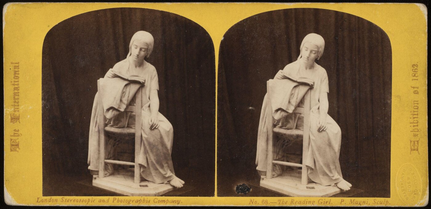 Unknown, 'The Reading Girl' by Pietro Magni at the 1862 Great Exhibition