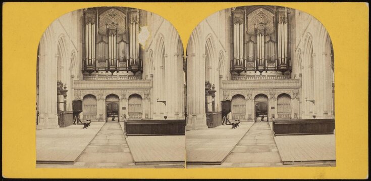 Stereoscopic photograph of Bath Abbey image