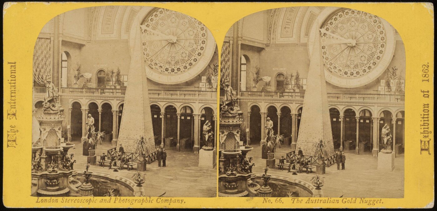 Unknown, 'The Australian Gold Nugget' at the 1862 Great Exhibition