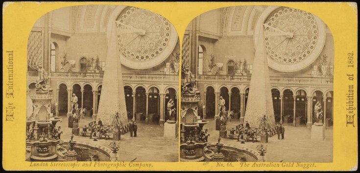 'The Australian Gold Nugget' at the 1862 Great Exhibition top image