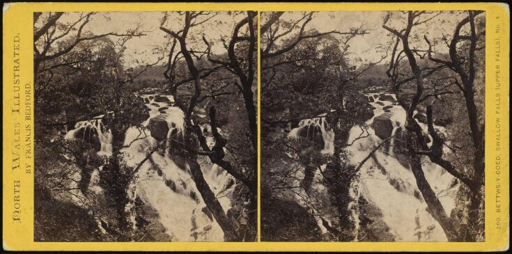 Bettws-y-Coed: The Swallow Falls (Upper Falls). No.4 top image
