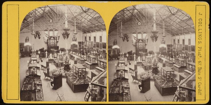 Interior of Drill Hall, Cardiff, at the time of the Industrial Exhibition, 1870 top image