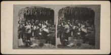 Stereoscopic photograph of the Arc de Triomphe in Paris thumbnail 1