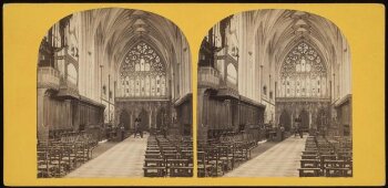 Stereoscopic photograph of Bristol Cathedral