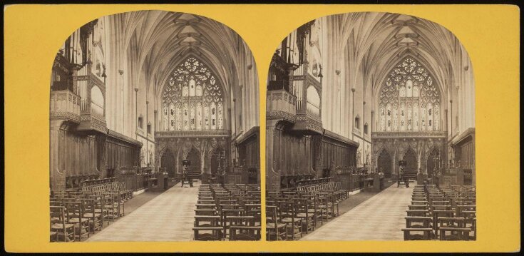 Stereoscopic photograph of Bristol Cathedral image