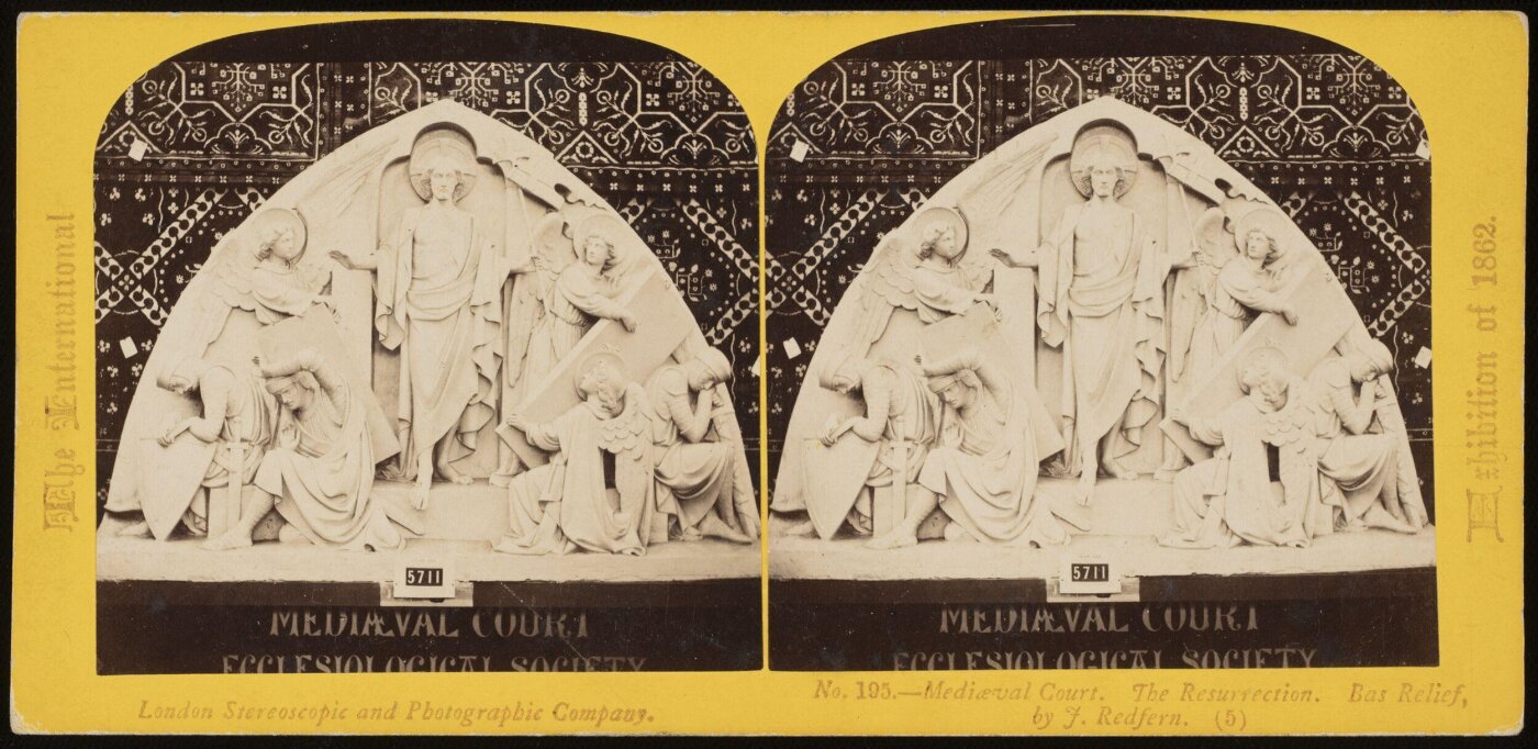 Unknown, 'The Resurrection', a bas-relief by J. Redfern