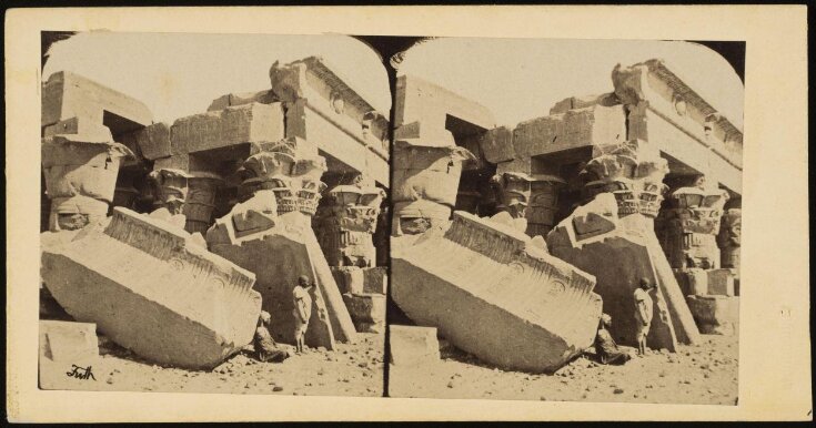 Stereoscopic photograph of Kom Ombo top image