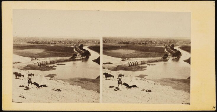 Stereoscopic photograph of Siout Lycopolis top image