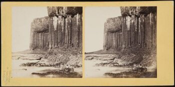 Colonnade of basalt pillars on Staffa