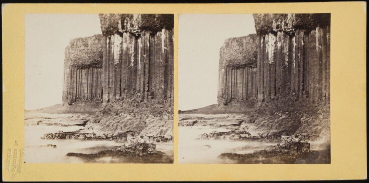 Colonnade of basalt pillars on Staffa image