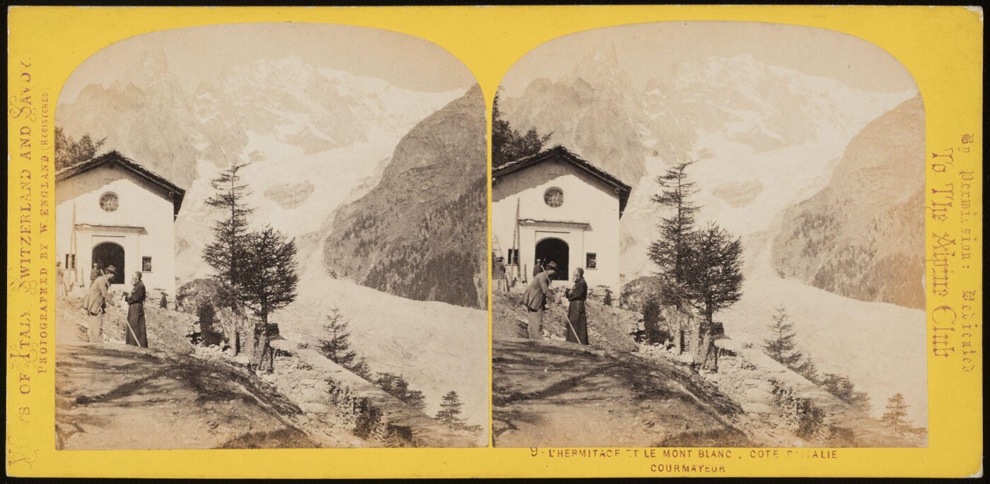 William England, L'Hermitage et Le Mont Blanc, Côté d'Italie, Courmayeur