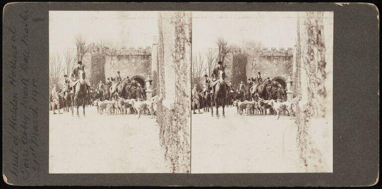 A meet of Haldon Harriers at Torre Abbey by Unknown